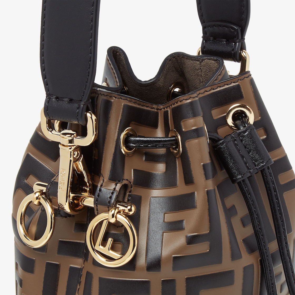 FENDI Mon Tresor Brown leather mini-bag - Image 3